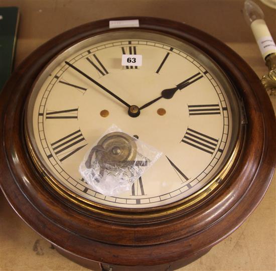 Mahogany wall clock